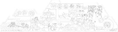 民族團(tuán)結(jié)浮雕雕塑原創(chuàng)手繪設(shè)計稿