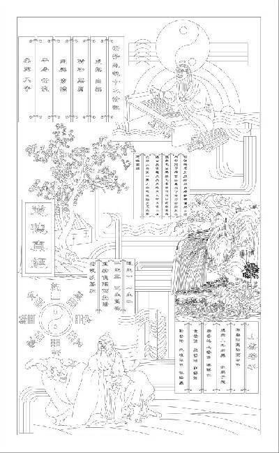 人文歷史浮雕雕塑原創(chuàng)手繪設(shè)計稿